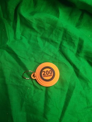 Orange Target Straight Keychains | Trap Shooting Products | Barrel-Buddy - Barrel-Buddy Store