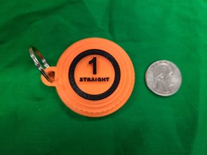 Key Cap Chain Target Orange Target Straight Key Chains | Celebrate Your Trap Shooting ...