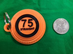 Orange Target Straight Key Chains | Celebrate Your Trap Shooting